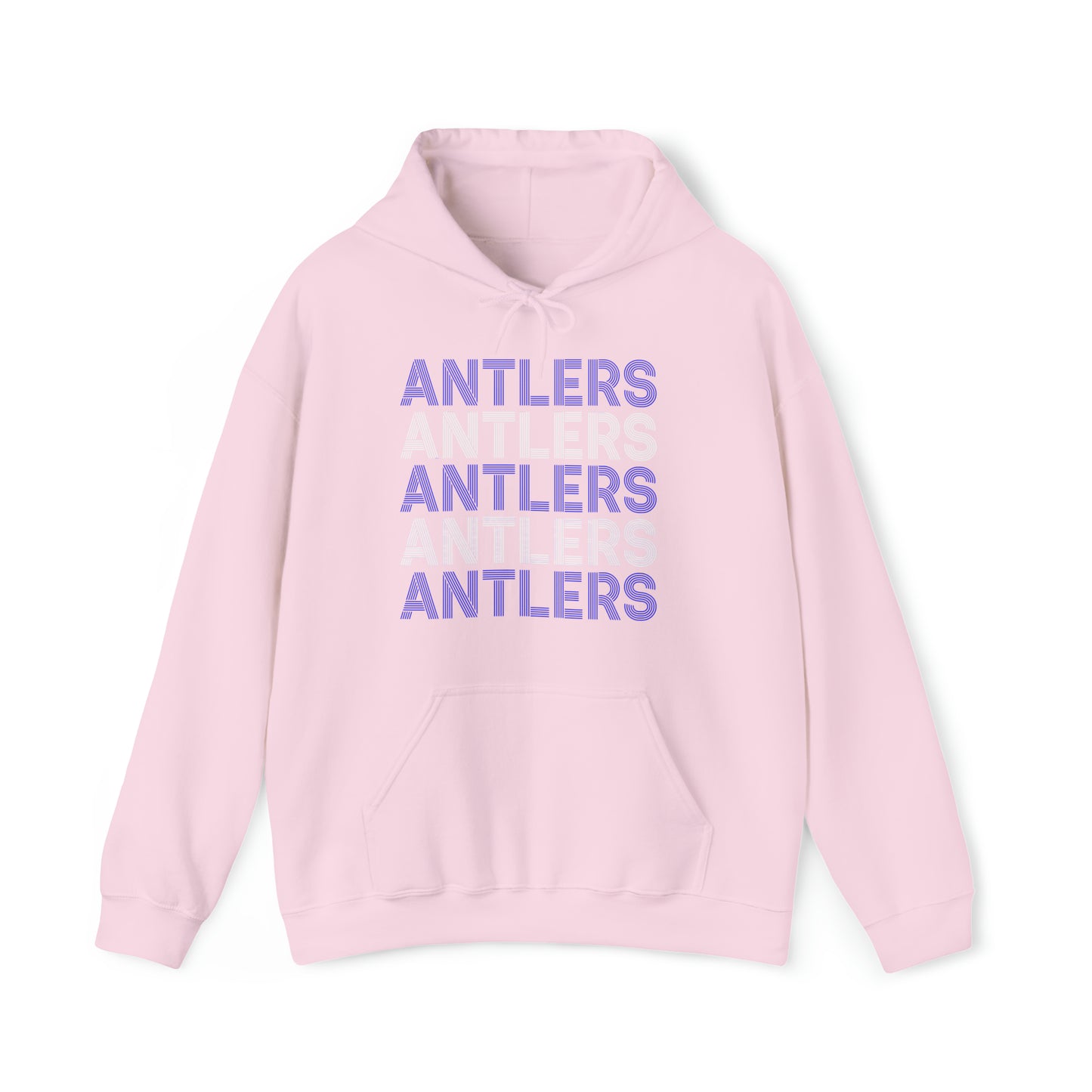 Adult Antlers on Repeat Unisex Hooded Sweatshirt