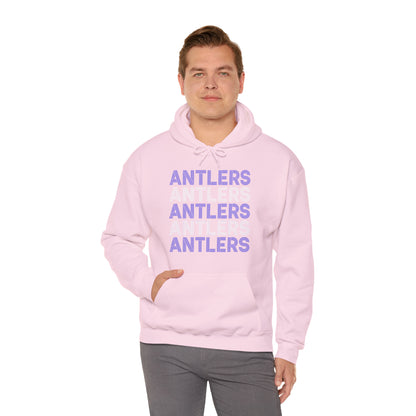 Adult Antlers on Repeat Unisex Hooded Sweatshirt