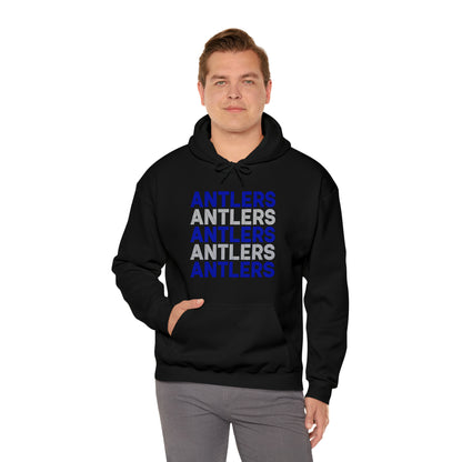 Adult Antlers on Repeat Unisex Hooded Sweatshirt