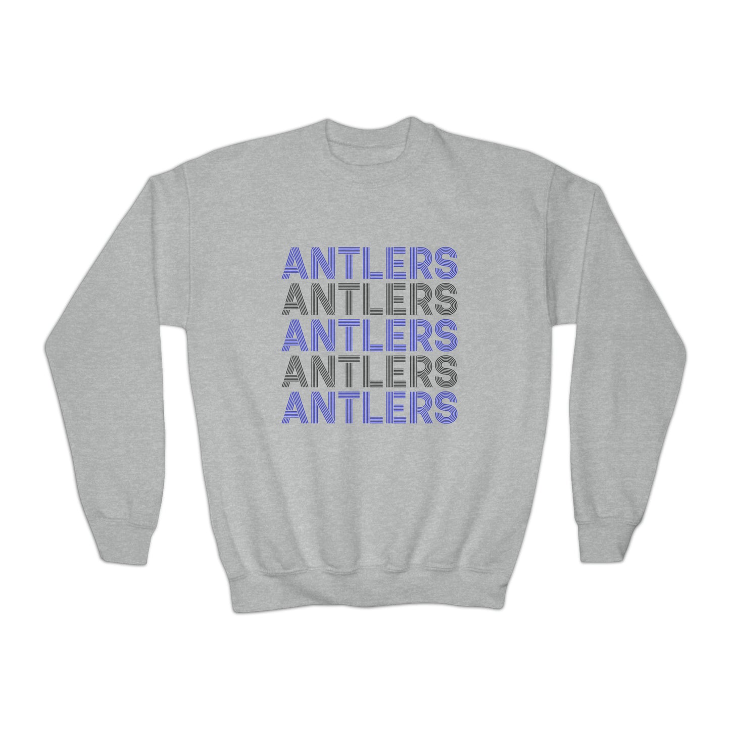 Antlers on Repeat Youth Crewneck Sweatshirt