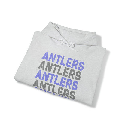 Adult Antlers on Repeat Unisex Hooded Sweatshirt