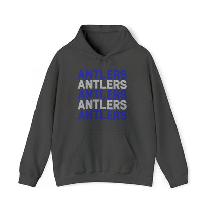 Adult Antlers on Repeat Unisex Hooded Sweatshirt