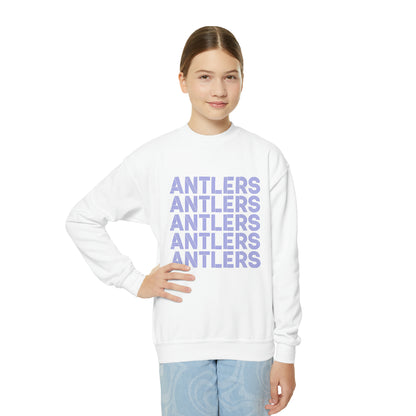 Antlers on Repeat Youth Crewneck Sweatshirt