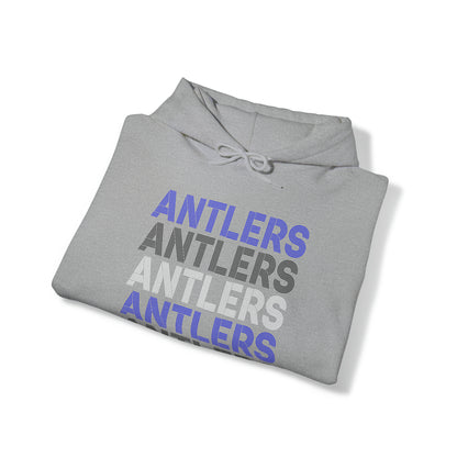 Adult Antlers on Repeat Unisex Hooded Sweatshirt