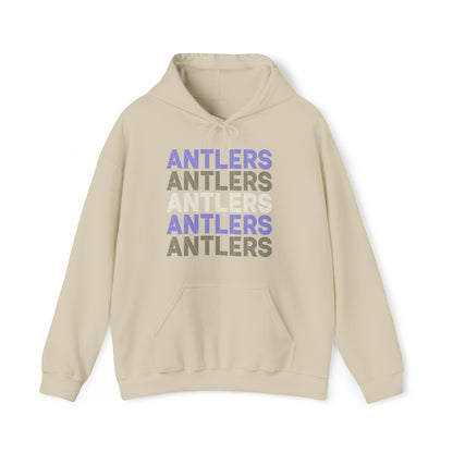 Adult Antlers on Repeat Unisex Hooded Sweatshirt