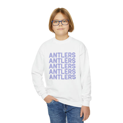 Antlers on Repeat Youth Crewneck Sweatshirt