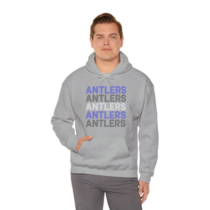 Adult Antlers on Repeat Unisex Hooded Sweatshirt