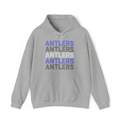 Adult Antlers on Repeat Unisex Hooded Sweatshirt