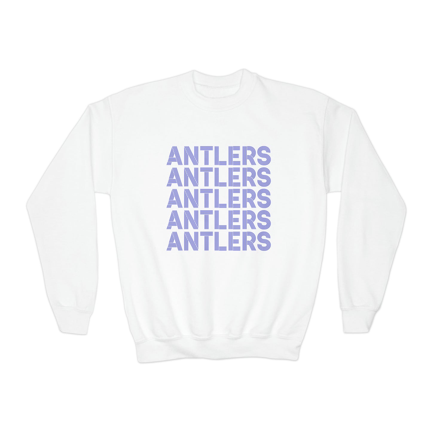 Antlers on Repeat Youth Crewneck Sweatshirt