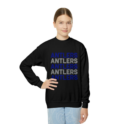 Antlers on Repeat Youth Crewneck Sweatshirt