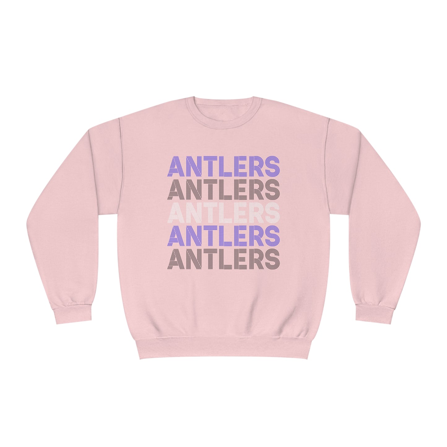 Adult Antlers on Repeat Unisex Crewneck Sweatshirt