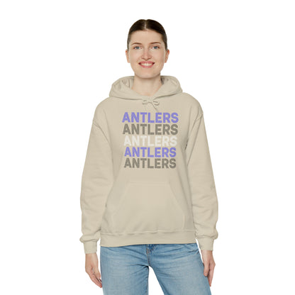 Adult Antlers on Repeat Unisex Hooded Sweatshirt