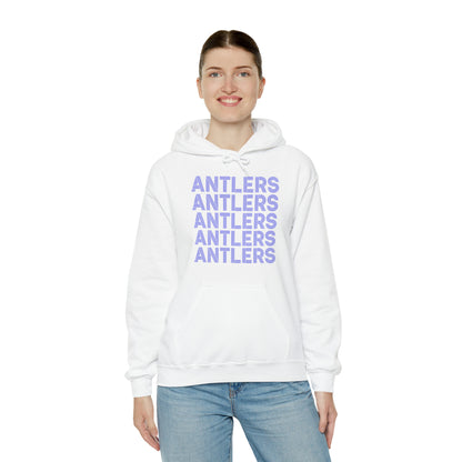 Adult Antlers on Repeat Unisex Hooded Sweatshirt