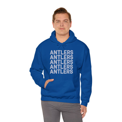 Adult Antlers on Repeat Unisex Hooded Sweatshirt