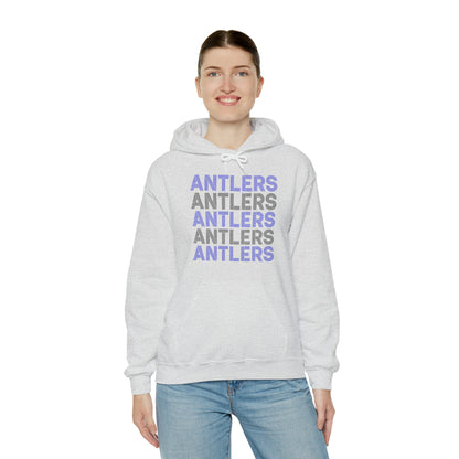 Adult Antlers on Repeat Unisex Hooded Sweatshirt