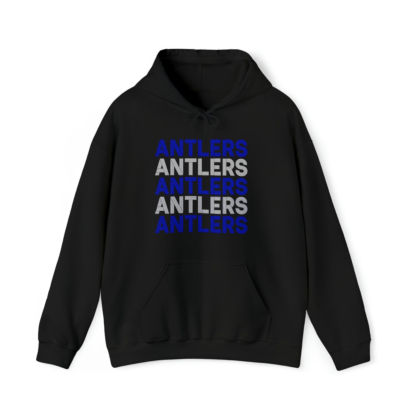 Adult Antlers on Repeat Unisex Hooded Sweatshirt