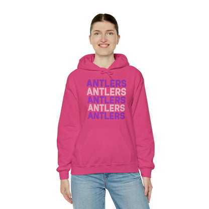 Adult Antlers on Repeat Unisex Hooded Sweatshirt