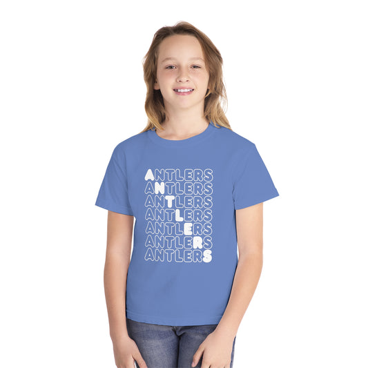 Youth Antler Diagonal Comfort Colors T-Shirt Midweight Tee