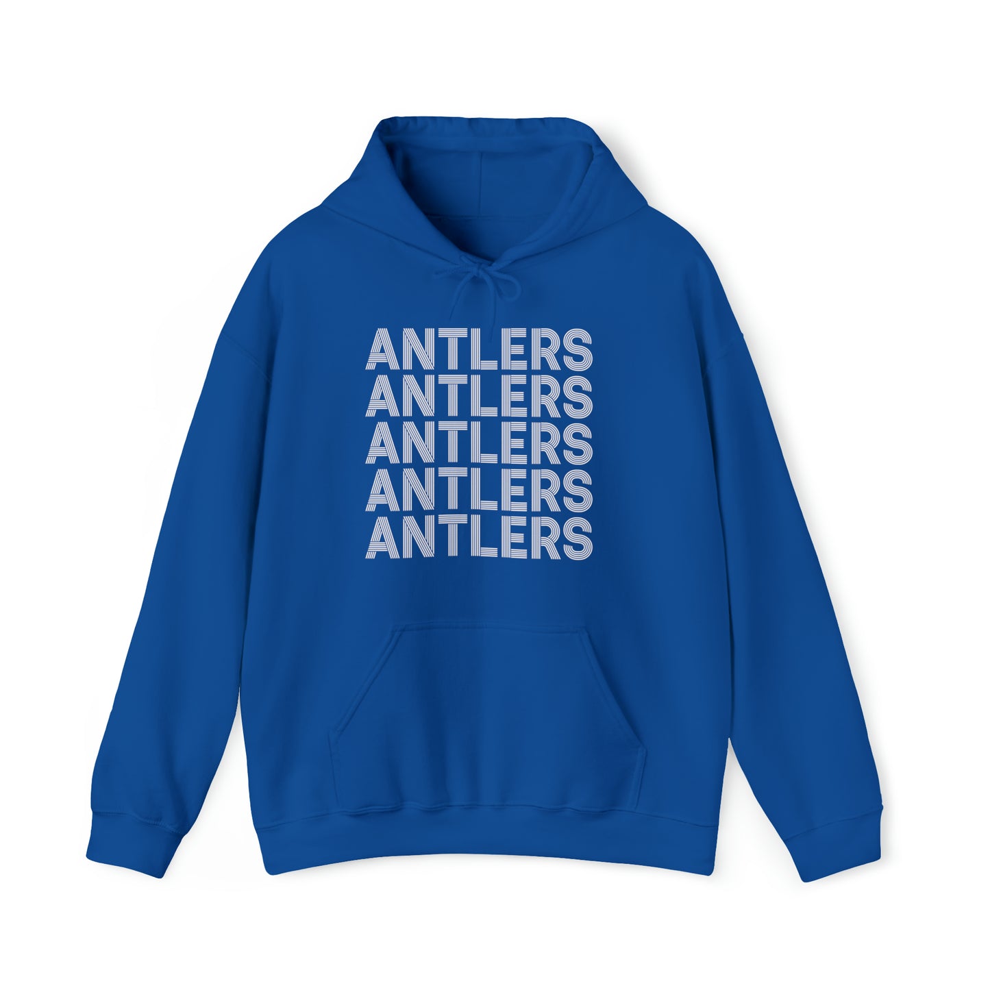 Adult Antlers on Repeat Unisex Hooded Sweatshirt