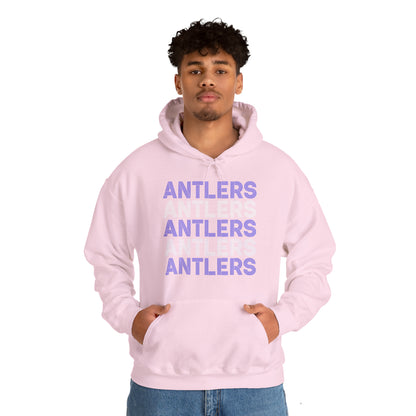 Adult Antlers on Repeat Unisex Hooded Sweatshirt