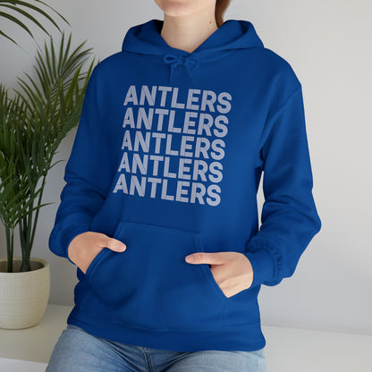 Adult Antlers on Repeat Unisex Hooded Sweatshirt