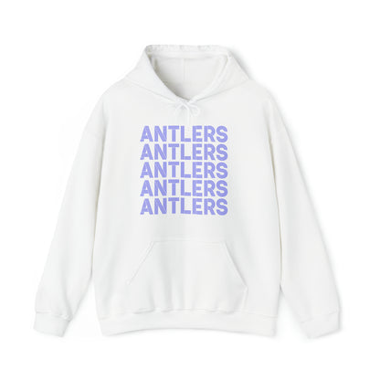 Adult Antlers on Repeat Unisex Hooded Sweatshirt