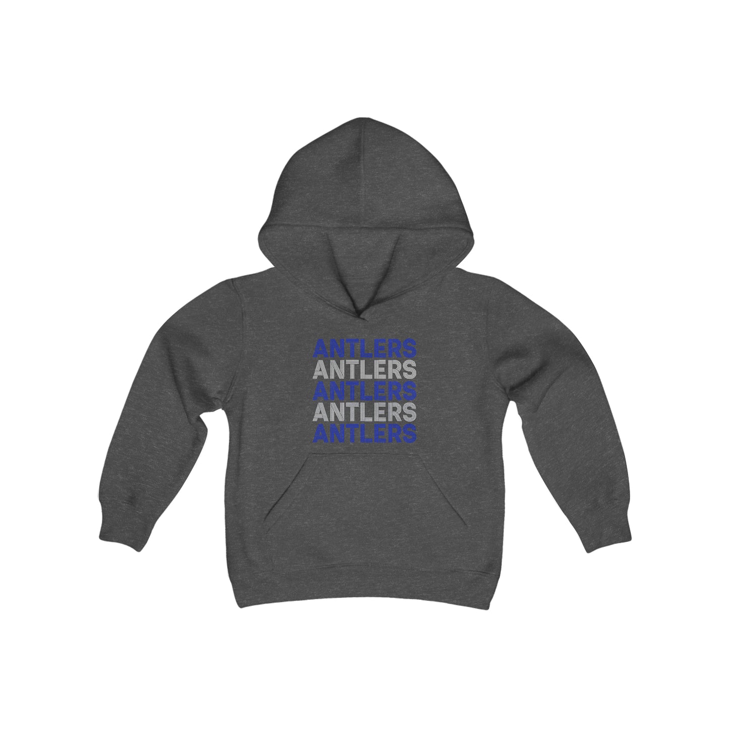 Youth Antlers on Repeat Hooded Sweatshirt