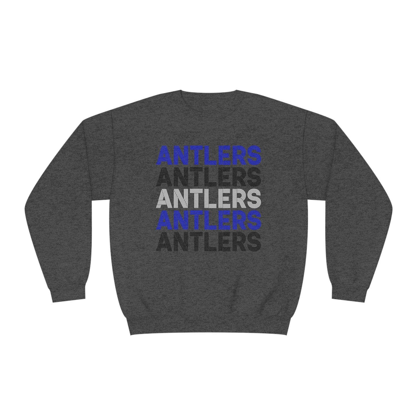 Adult Antlers on Repeat Unisex Crewneck Sweatshirt