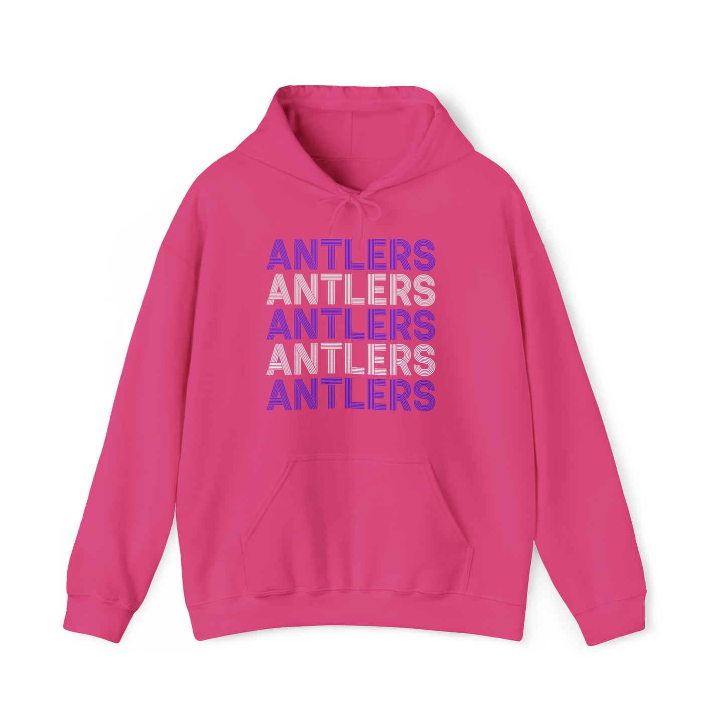 Adult Antlers on Repeat Unisex Hooded Sweatshirt